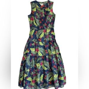 STYLE & CO Deep Harbor Tropical Floral Tiered Cotton Maxi Dress
Women's Size XXL